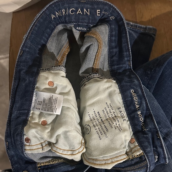 American Eagle Outfitters Men's Dark Blue Bootcut Jeans - Picture 4 of 8